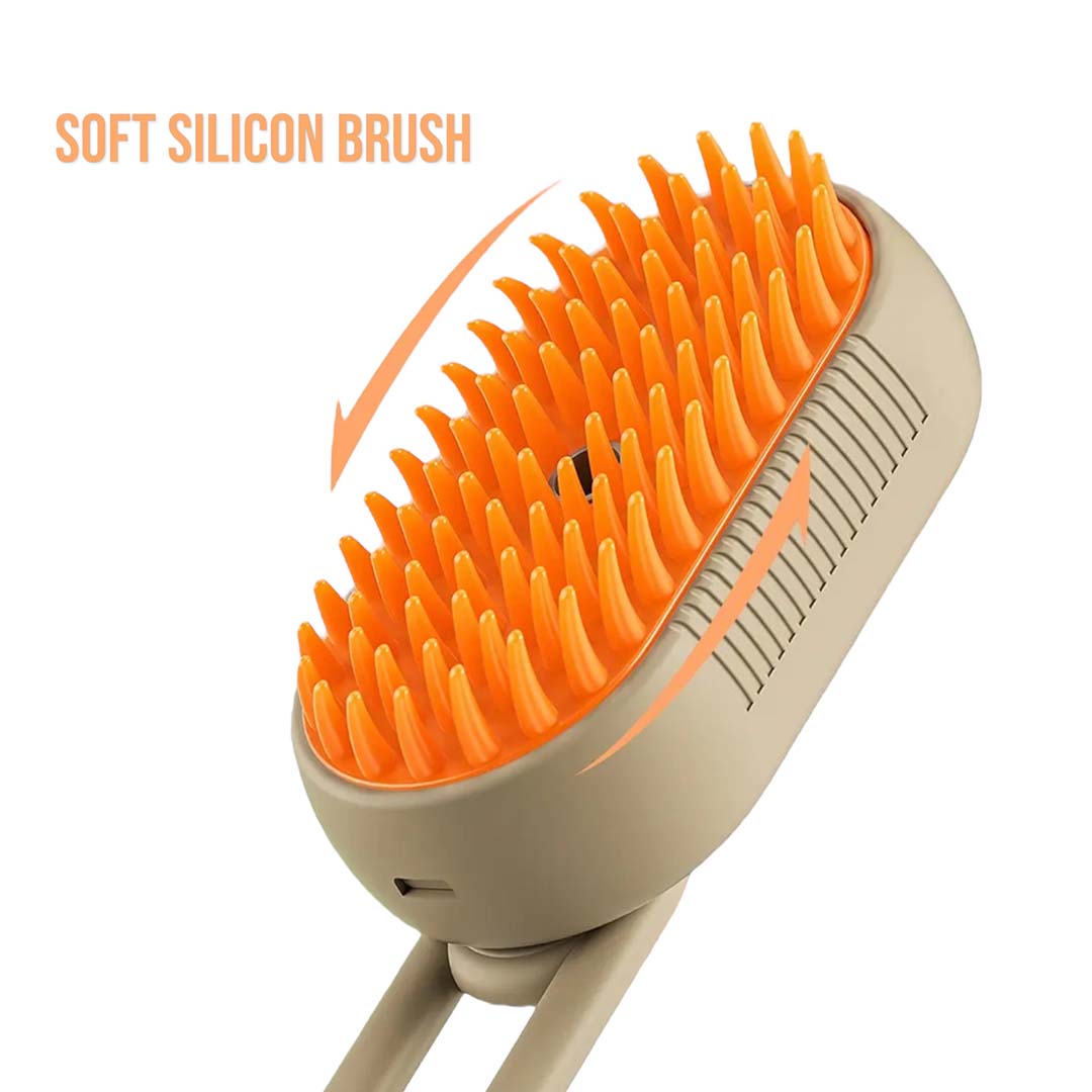 Talking Dog Club  3-in-1 Pet Steam Grooming Brush