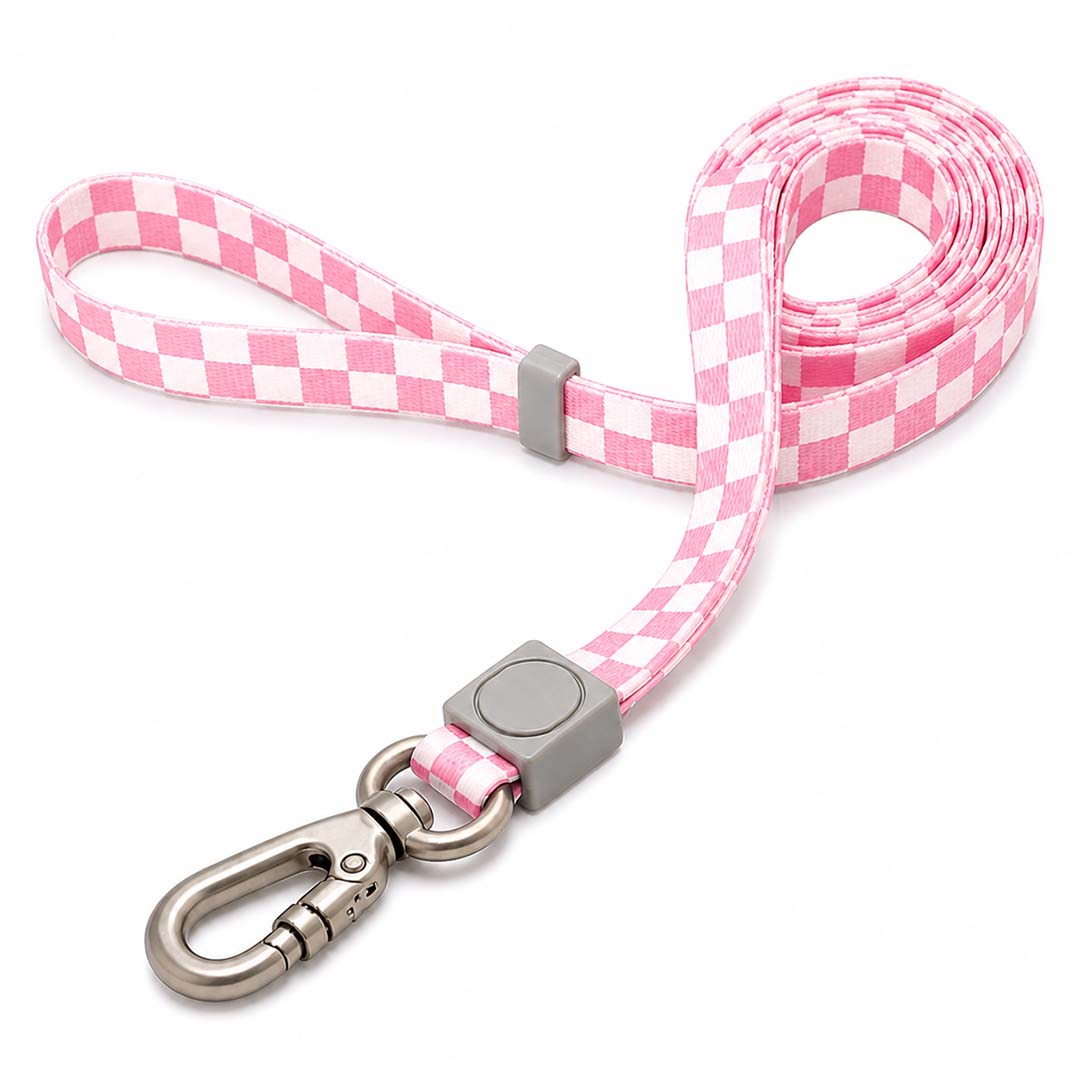 Talking Dog Club  Talking Dog Club - Checkmate Leash and Collar Combo - Pink