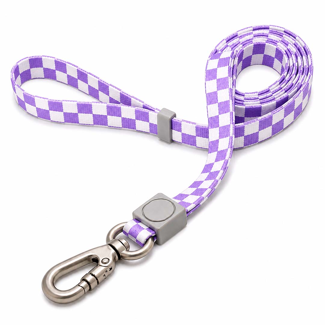 Talking Dog Club  Talking Dog Club - Checkmate Leash and Collar Combo - Purple