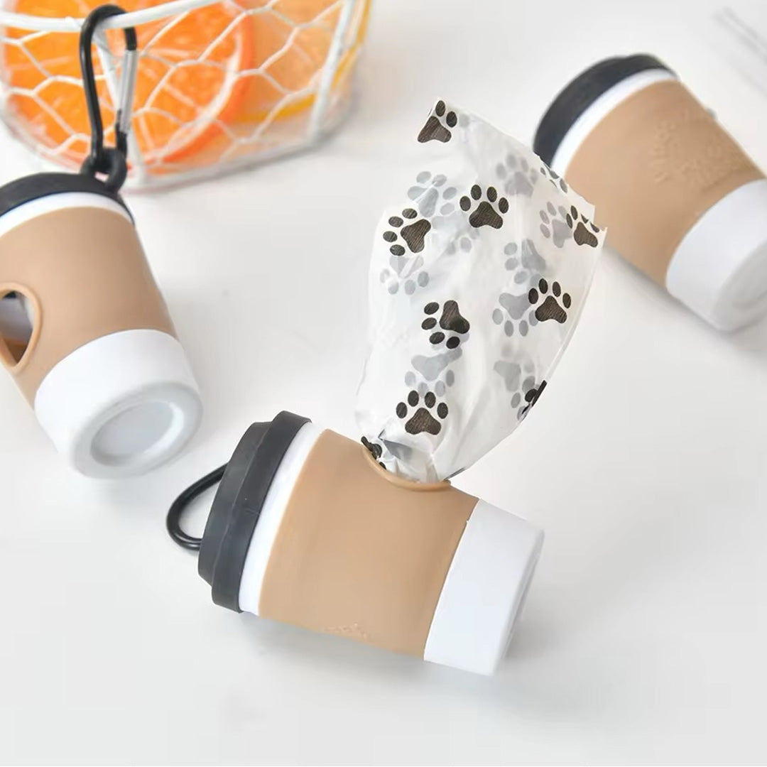 Talking Dog Club  Coffee Cup Poop Bag Holder
