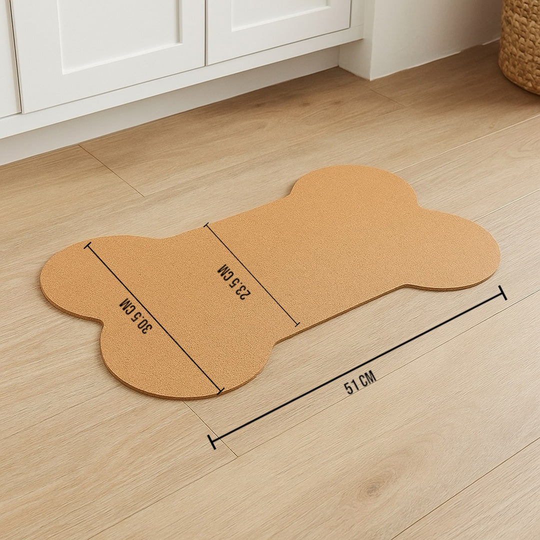 Talking Dog Club  Cork - a - Mat - Floor Food & Water Mat