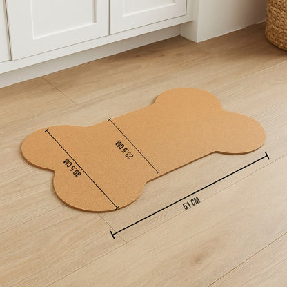 Talking Dog Club  Cork - a - Mat - Floor Food & Water Mat