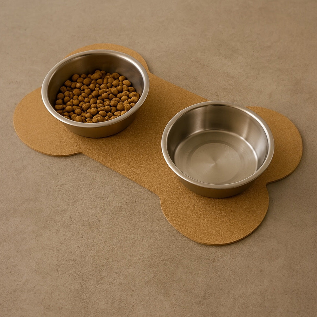 Talking Dog Club  Cork - a - Mat - Floor Food & Water Mat