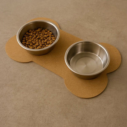 Talking Dog Club  Cork - a - Mat - Floor Food & Water Mat