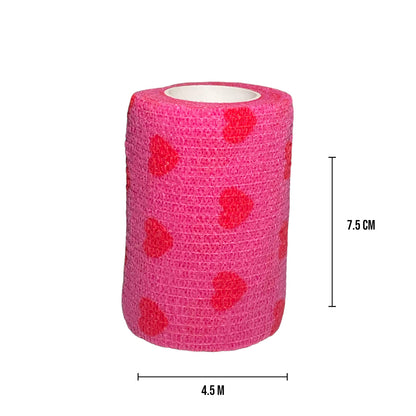 Talking Dog Club  Cover them Paws - Self Adhesive Wraps - Hearts
