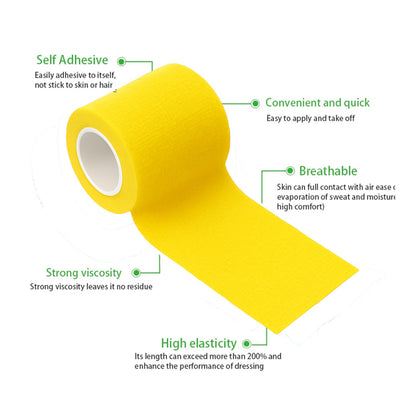 Talking Dog Club  Cover them Paws - Self Adhesive Wraps - Yellow