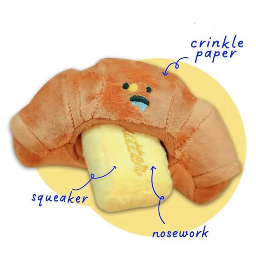 Talking Dog Club  Crusty Croissant - Plush Toy