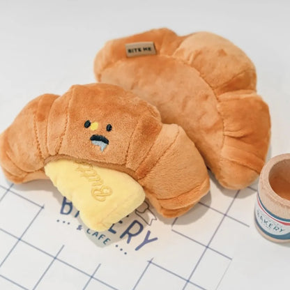 Talking Dog Club  Crusty Croissant - Plush Toy
