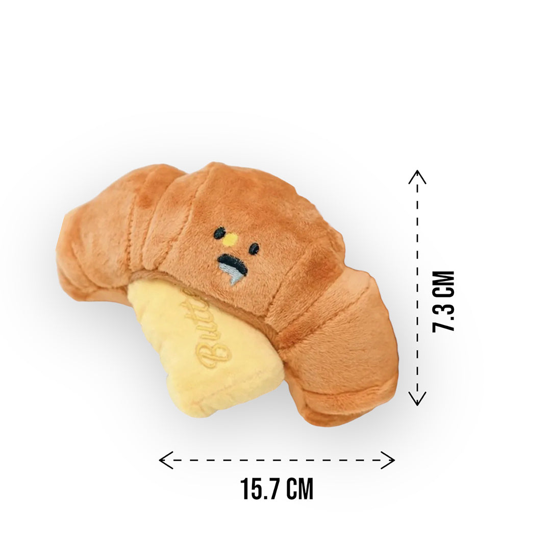 Talking Dog Club  Crusty Croissant - Plush Toy
