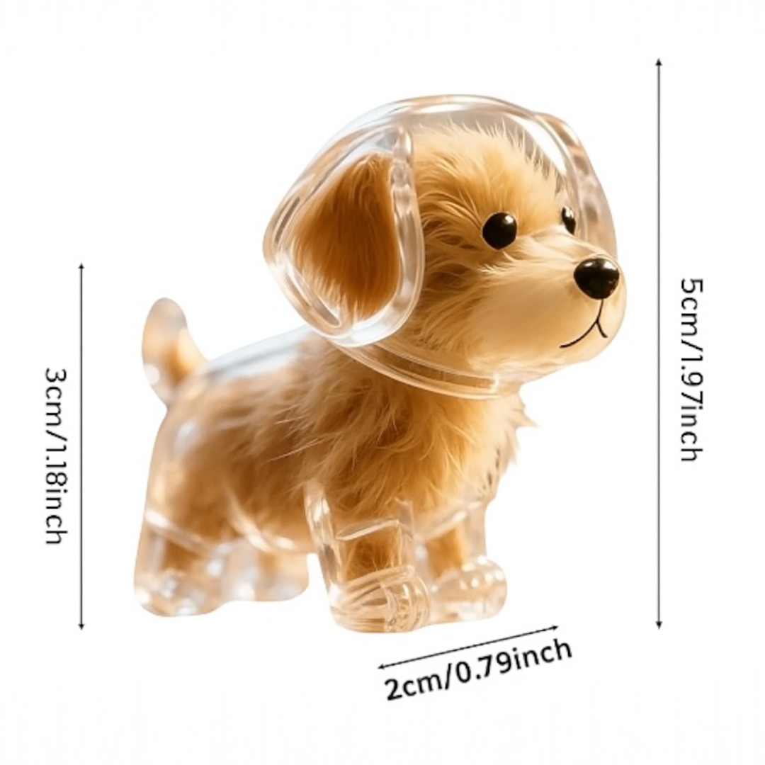 Talking Dog Club  Dog Hair keepsakeCapsule - Key Chain - Standing Dog