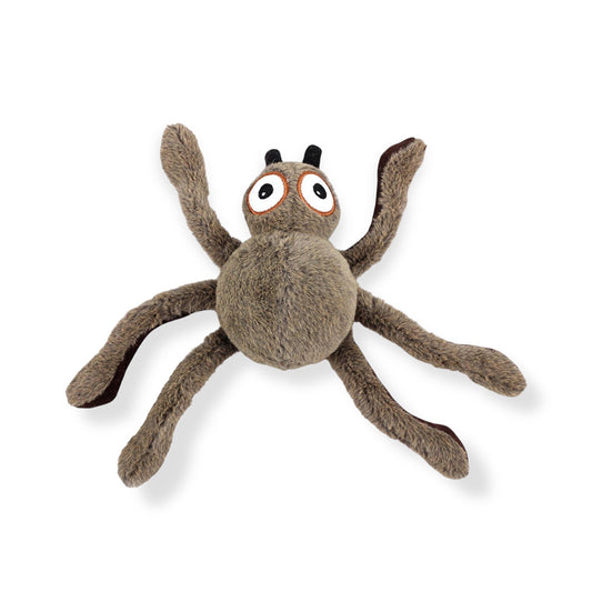 Talking Dog Club  Itsy Bitsy Spider Plush - Ultrasonic-Silent Squeaker Toy