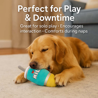 Talking Dog Club  Milk Mug Plush Toy for Dogs
