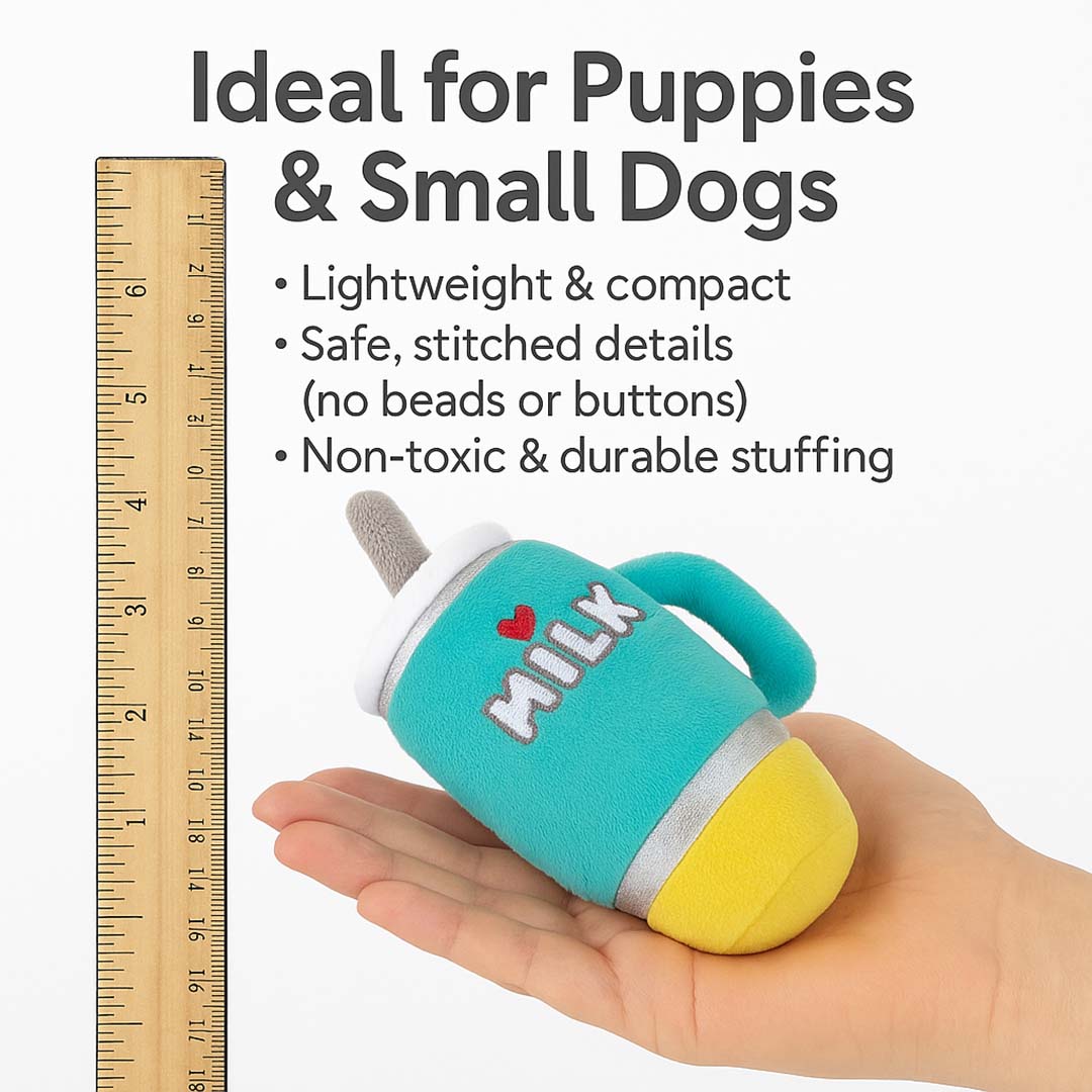 Talking Dog Club  Milk Mug Plush Toy for Dogs