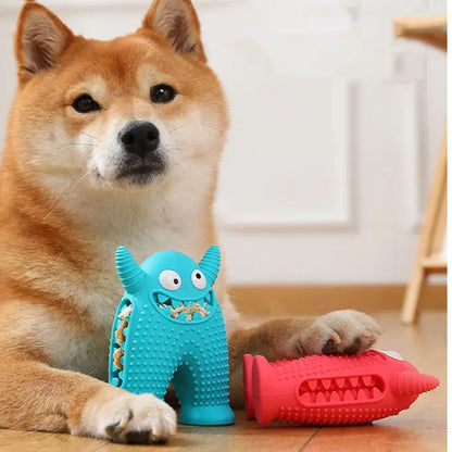 Talking Dog Club Monster Tough Rubber Chew Toy - Blue