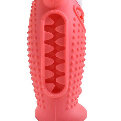 Talking Dog Club  Monster Tough Rubber Chew Toy - Pink