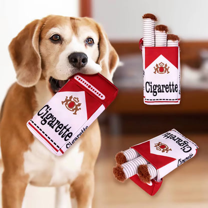 Talking Dog Club  No Smoke Cigarette + Cover - Plush Toy for Dogs