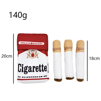 Talking Dog Club  No Smoke Cigarette + Cover - Plush Toy for Dogs