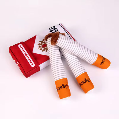 Talking Dog Club  No Smoke Cigarette + Cover - Plush Toy for Dogs