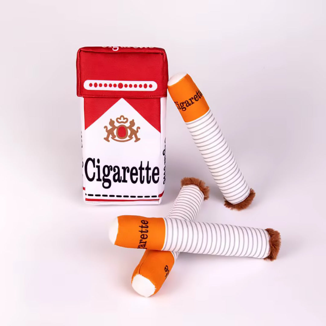 Talking Dog Club  No Smoke Cigarette + Cover - Plush Toy for Dogs