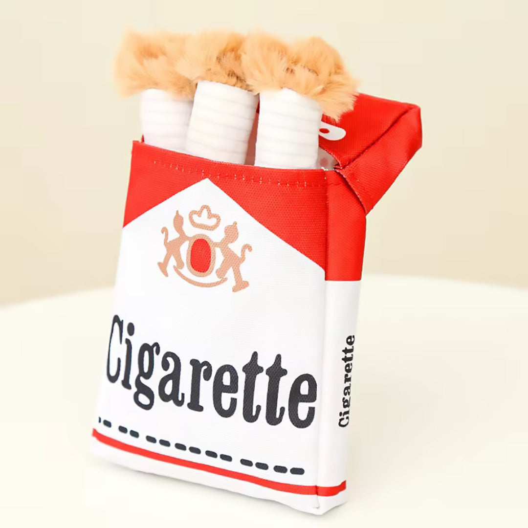Talking Dog Club  No Smoke Cigarette + Cover - Plush Toy for Dogs