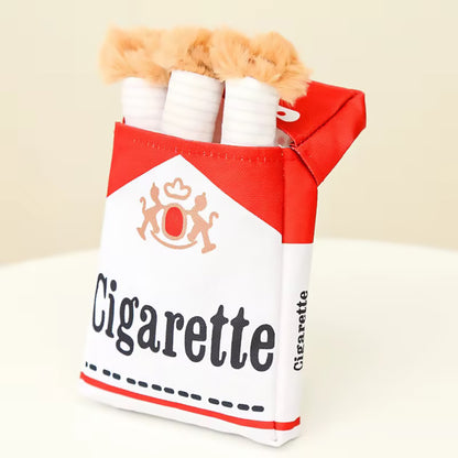 Talking Dog Club  No Smoke Cigarette + Cover - Plush Toy for Dogs