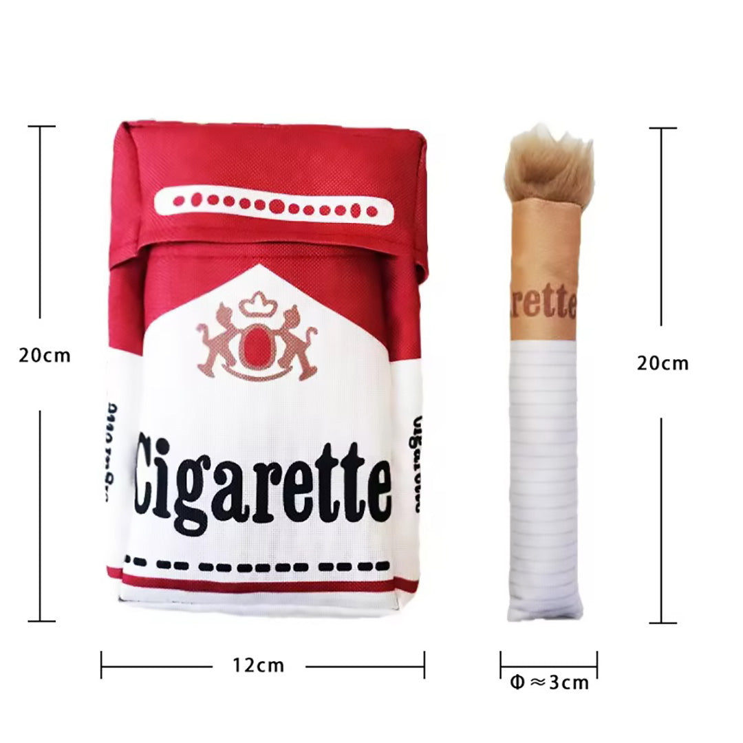 Talking Dog Club  No Smoke Cigarette + Cover - Plush Toy for Dogs