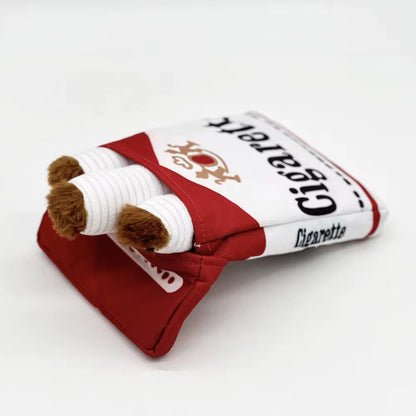 Talking Dog Club  No Smoke Cigarette + Cover - Plush Toy for Dogs