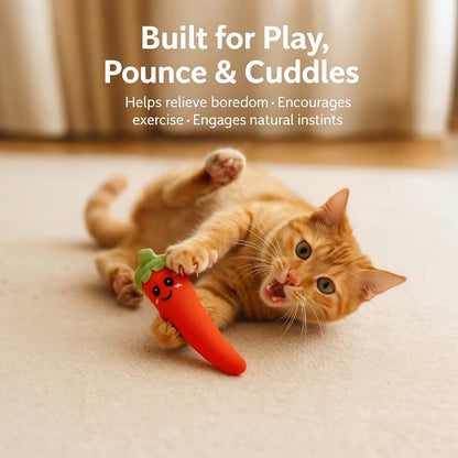 Talking Dog Club  Red Chilli Cat Toy with 100% Catnip