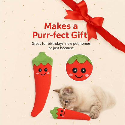 Talking Dog Club  Red Chilli Cat Toy with 100% Catnip