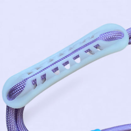 Talking Dog Club  Vivid - Bright Color Extra Stong Leash - Purple Leash/ Purple Handle