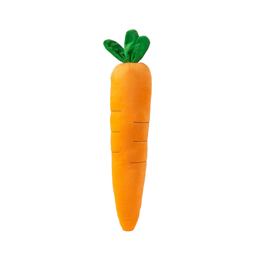 Talking Dog Club Extra Large Carrot Plush Toy for Dogs (Orange)