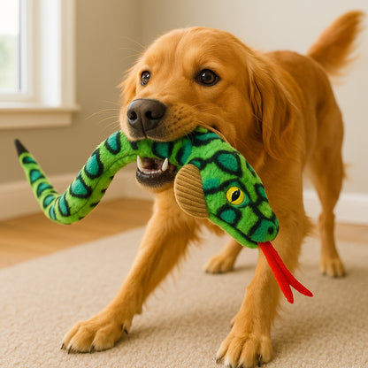 Talking Dog Club  XL Cobra Rattle Plush toy for Dogs