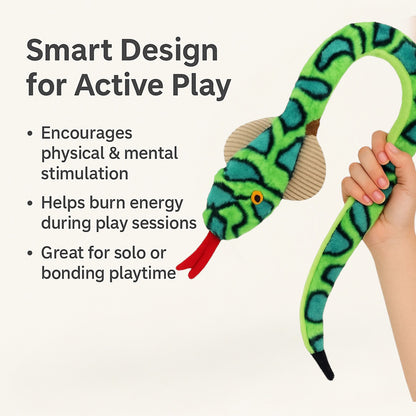 Talking Dog Club  XL Cobra Rattle Plush toy for Dogs