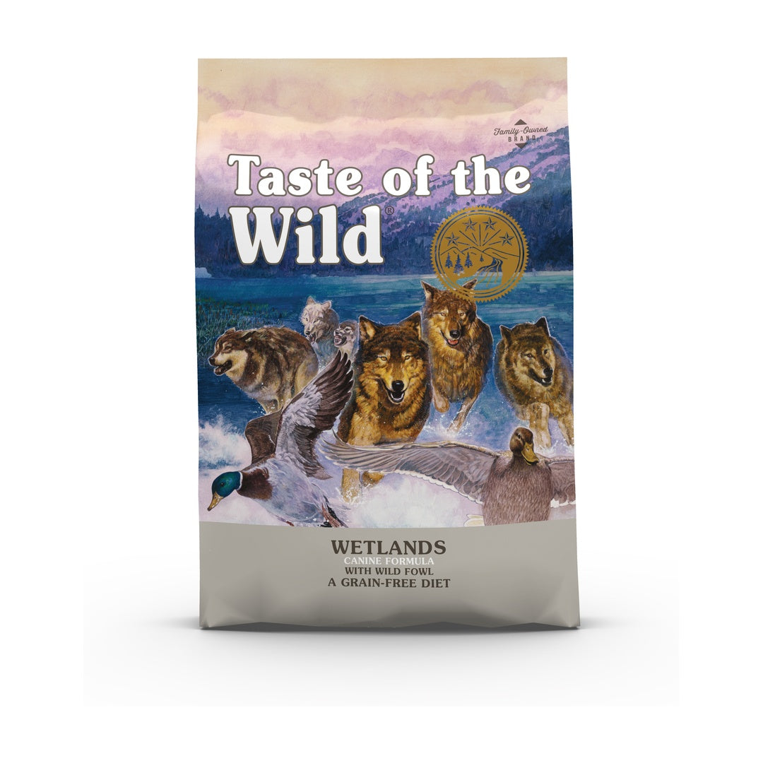 Taste of the Wild Dry Dog Food Wetlands Canine (Wild Fowl) 5.6-Kg