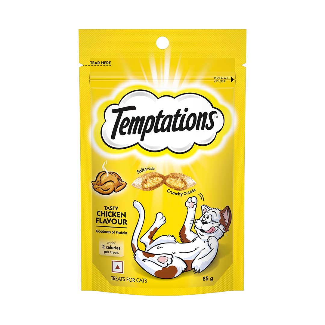 Temptations Cat Treat, Tasty Chicken Flavour - 85 g