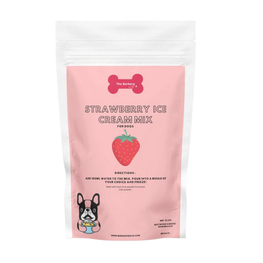 The Barkery by NV Strawberry Ice Cream Mix for Dogs |90g