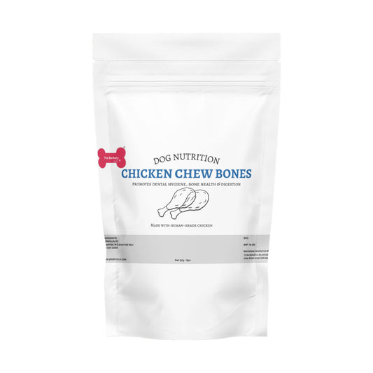 The Barkery by NV Chicken Chew Bones for Dogs | Dental & Bone Health Chews | 5 pcs