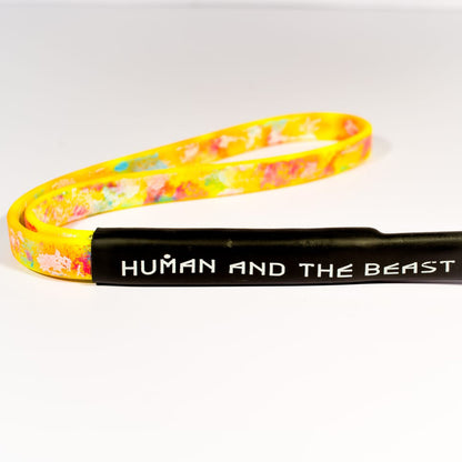HUMAN AND THE BEAST The Super Leash | Silver - Safety Yellow