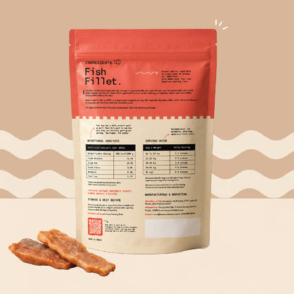 Two & a Half Tails Bruno's Fish Jerky 70g | Grain-Free Dog Treats