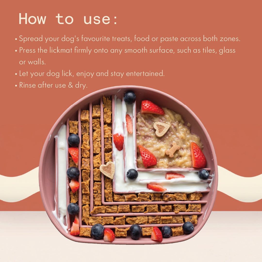 Two & a Half Tails Maze & Craze Slow Feeder / Lick Mat