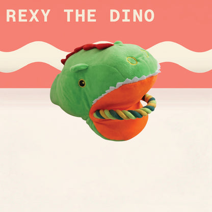 Two & a Half Tails Rexy the Dino Tug Toy
