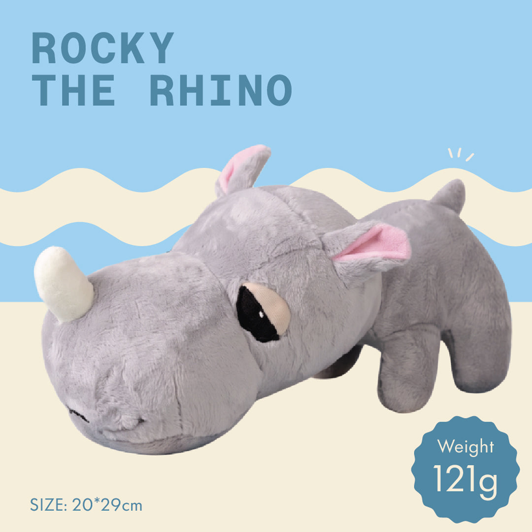 Two & a Half Tails Rocky the Rhino Plush Toy