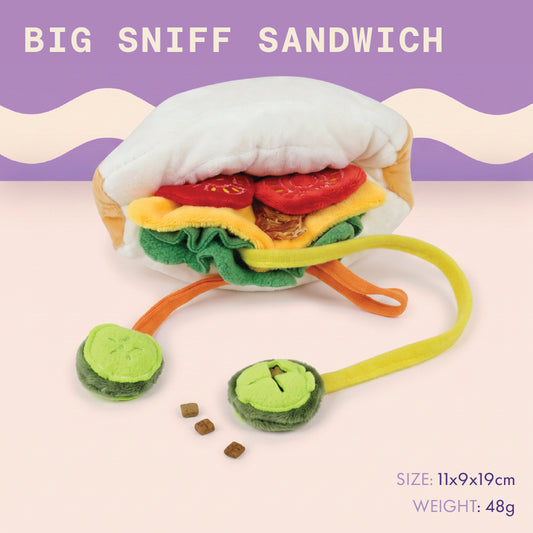 Two & a Half Tails The Big Sniff Sandwich Snuffle Toy