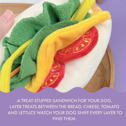 Two & a Half Tails The Big Sniff Sandwich Snuffle Toy