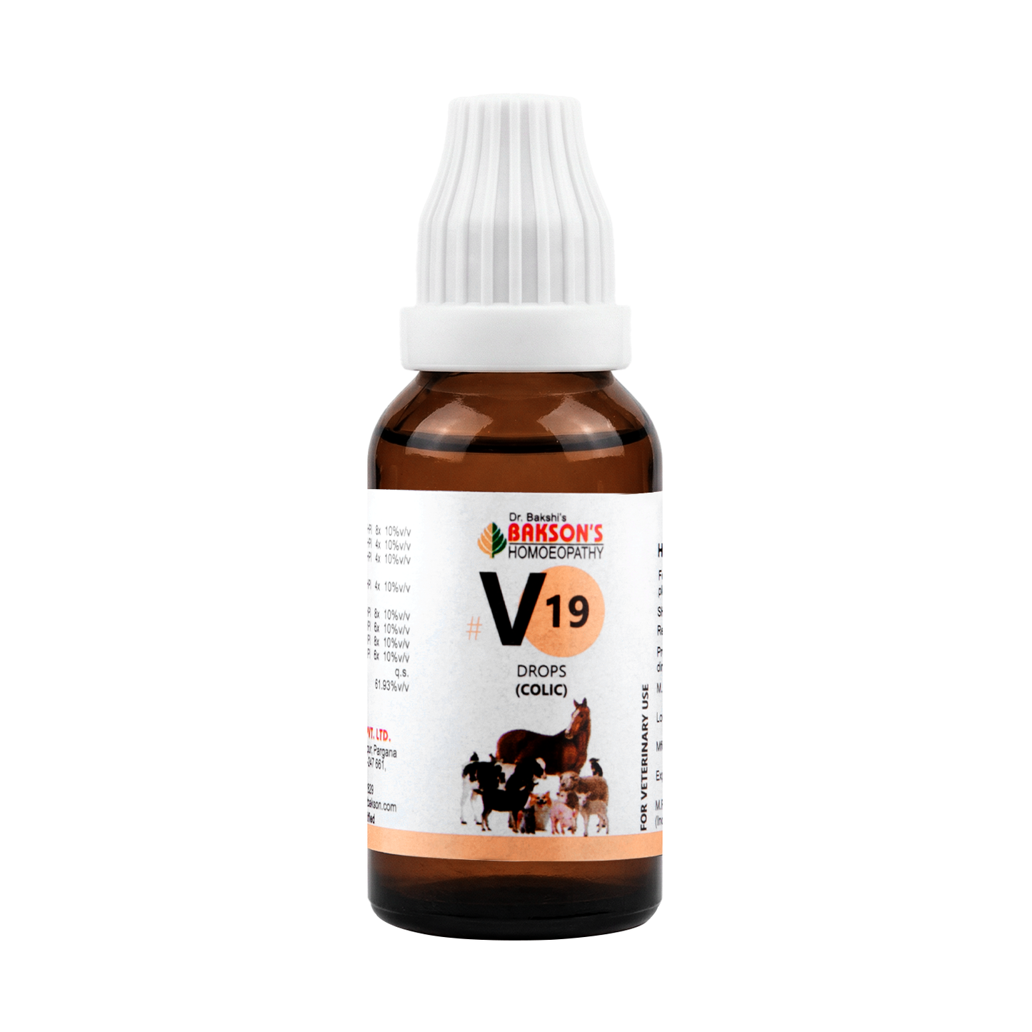 Bakson Veterinary V-19 (Colic Drops)