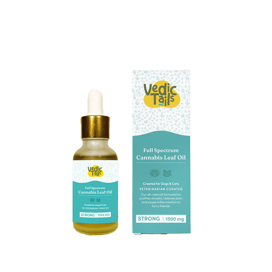 Vedic Tails Full Spectrum Cannabis leaf extract -
Strong