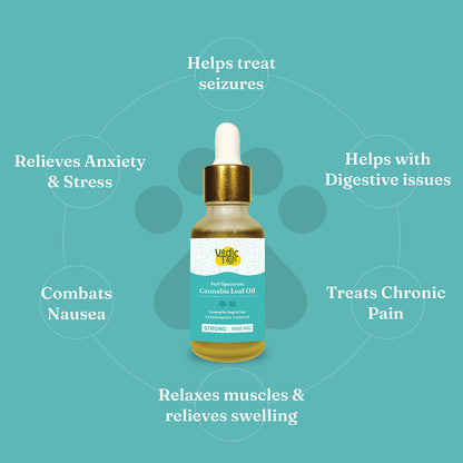 Vedic Tails Full Spectrum Cannabis leaf extract -
Strong