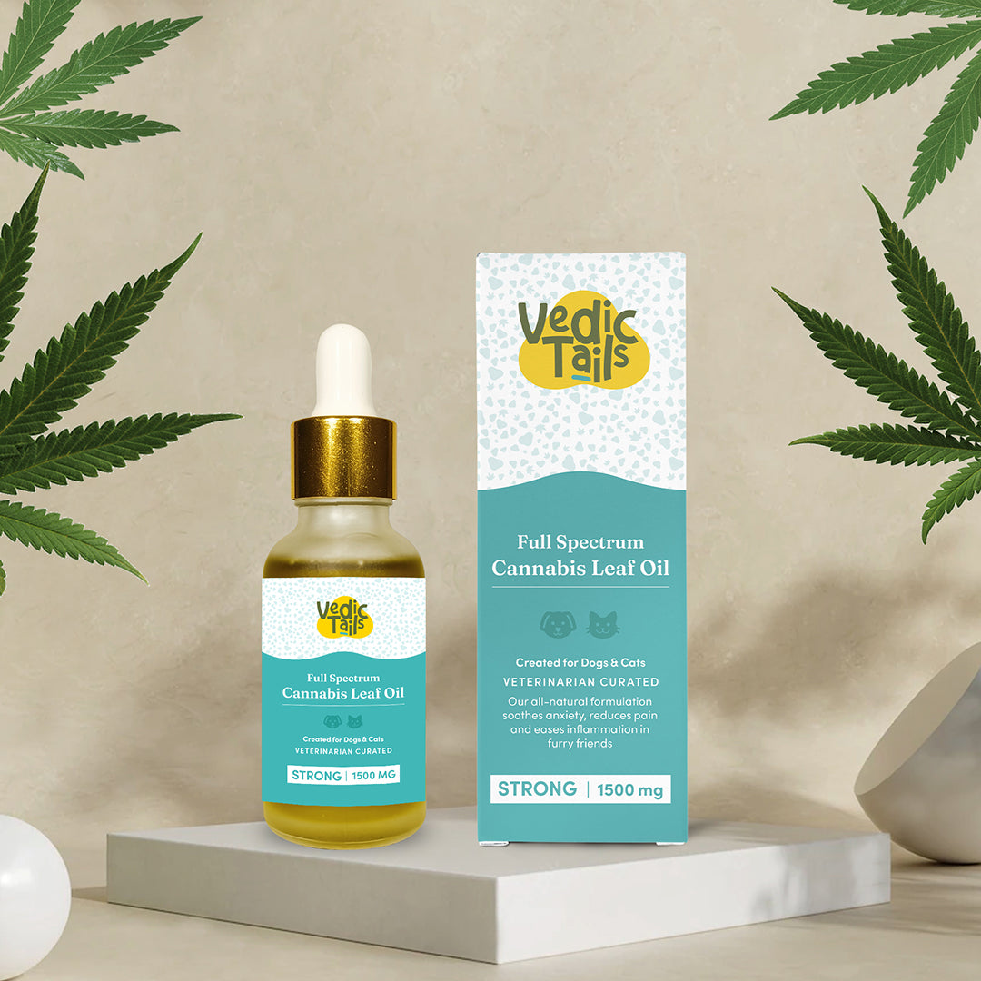 Vedic Tails Full Spectrum Cannabis leaf extract -
Strong