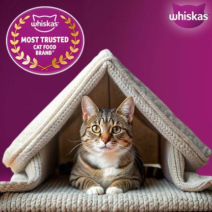 Whiskas Adult (+1 year) Dry Cat Food Food, Chicken Flavour, 1.2kg Pack