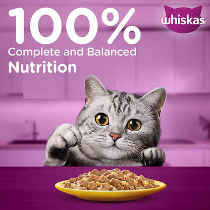 Whiskas Wet Cat Food for Adult Cats (1+Years), Chicken in Gravy Flavour,  80g